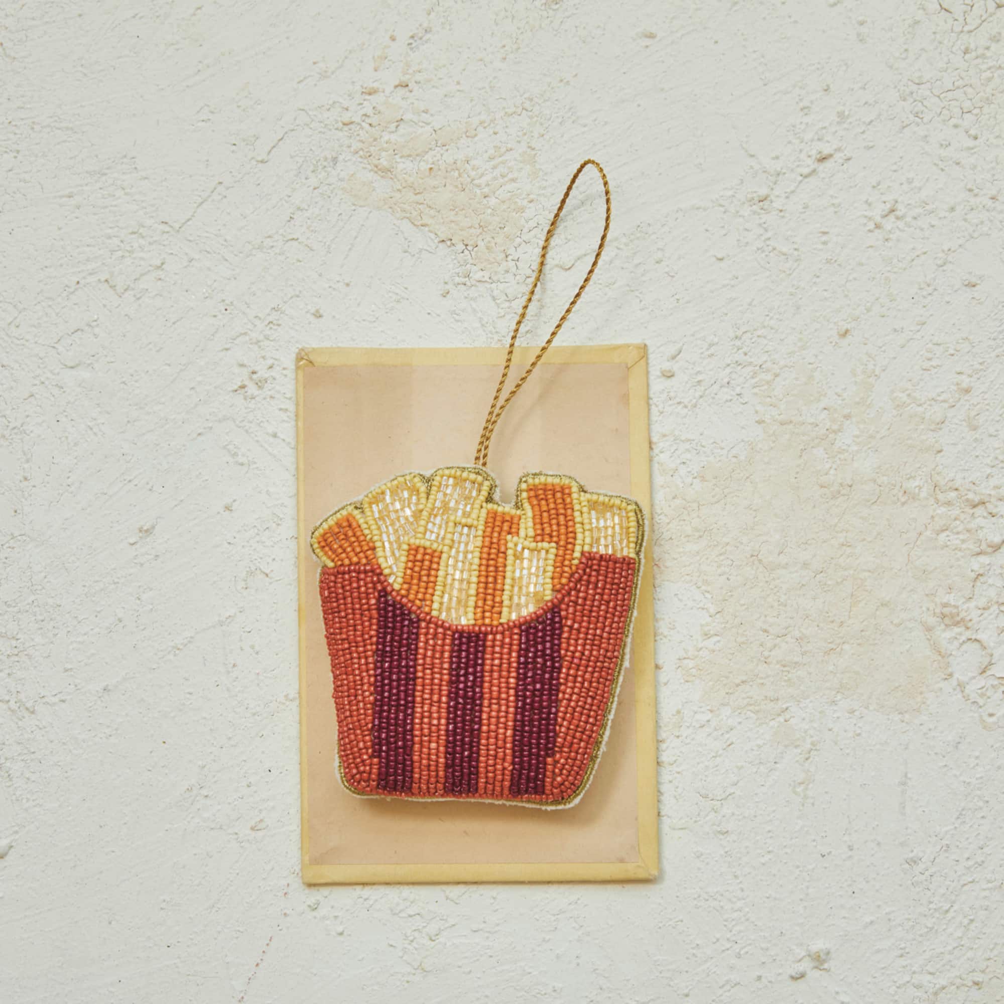 Hello Honey® 4" Embellished French Fry Cotton Ornament
